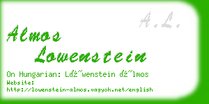 almos lowenstein business card
